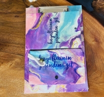 Подаръчен комплект Папка клипборд, тефтер и несесер /Tr/