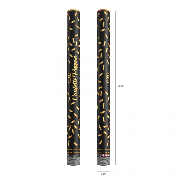 Парти конфети златни блестящи лентички, дължина 60 см /Pp/