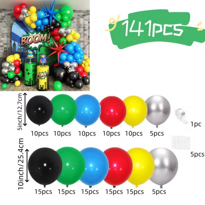 Комплект за арка 141 бр. балони Супер герои, Отмъстителите /Tm/