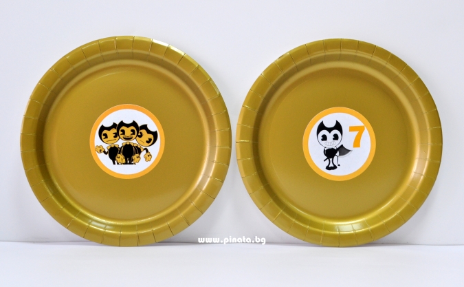 Персонализирана хартиена парти чинийка  Бенди, 6бр. пакет