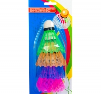 Комплект 4 бр. цветни пера за бадминтон/федербал/ /Mb/