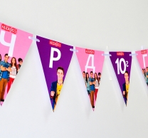 Персонализиран банер Честит Рожден Ден Групата на Алекс