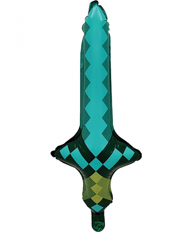 Фолиев 3D балон Майнкрафт Меч, 64см /Pe/