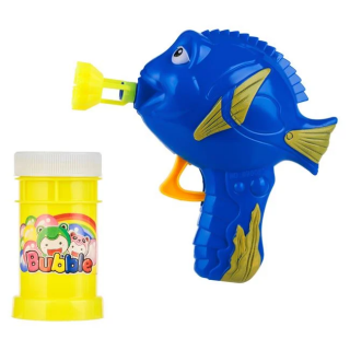 Пистолет за сапунени балони Риба, с включен пълнител /Mb/