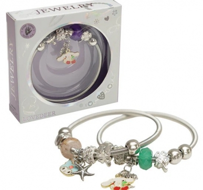Детска стилна гривна тип Пандора в подаръчна кутийка /Li/