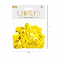 Конфети за балони цвят злато, 15 гр. опаковка /Pp/
