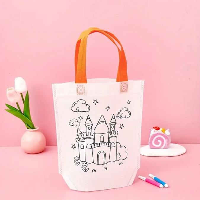 Детска торбичка за оцветяване, 24х22,5см, микс цветове /Tm/