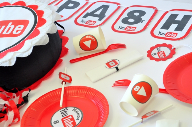 Промо пакет за 10 празнуващи  Ютуб