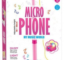Детски микрофон със стойка - My Music World, розов /Li/