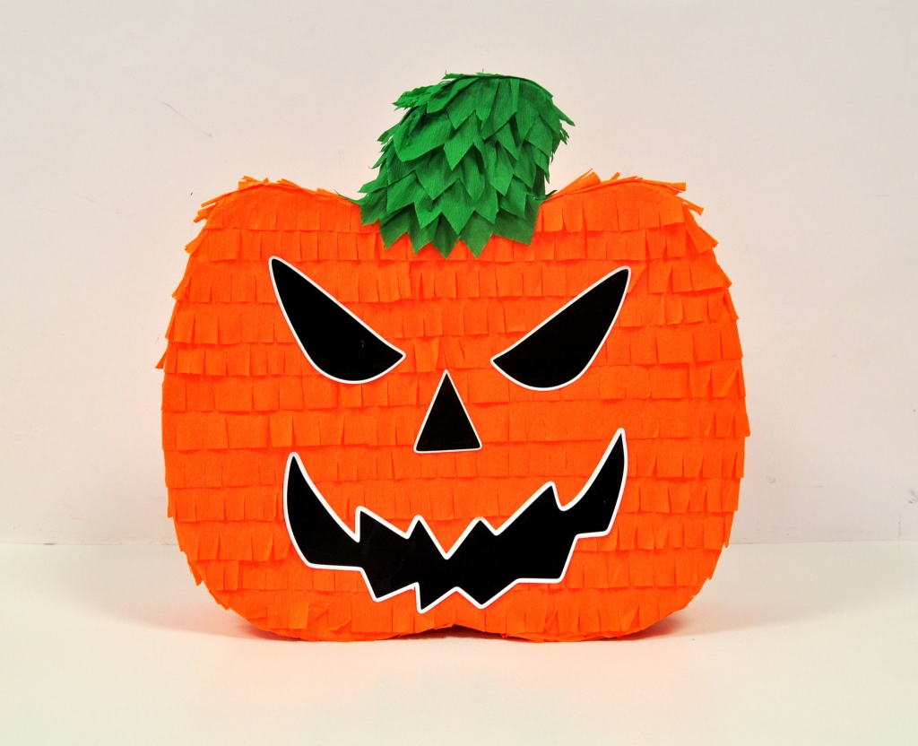 Пинята Тиква Хелоуин, Halloween, две лица 40х40 см