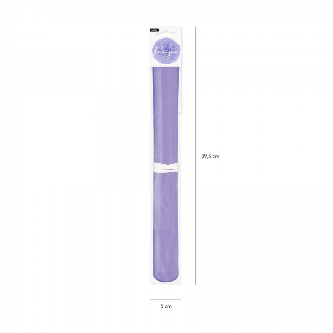 Помпон от лилава тишу хартия 35 см /Pp/
