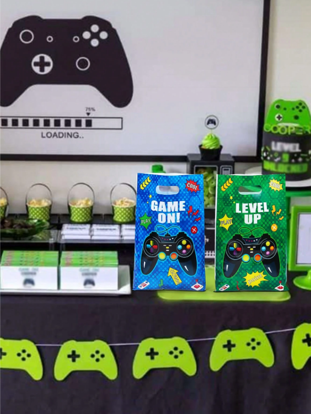 Подаръчни торбички за сладки Плейстейшън, джойстик, 16х25см, 25 бр. в опаковка /Ch/