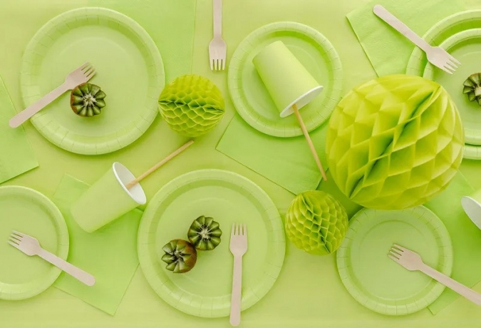 Парти салфетки светло зелени, 20 бр в пакет /Pd/