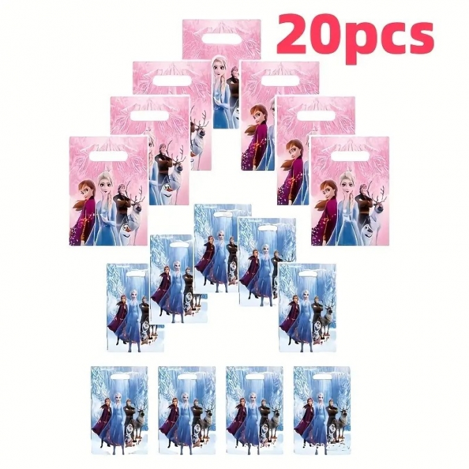 Подаръчни торбички за сладки, Елза и Ана, 16х25см, 20 бр. в опаковка /Ch/