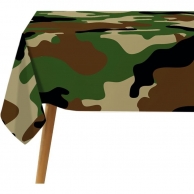 Покривка за еднократна употреба Камуфлаж, военни, 120х180 см /Tm/