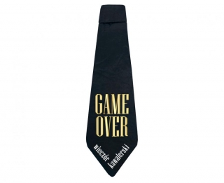 Вратовръзка за Ергенско парти "Game over", 10x32 см /Gd/