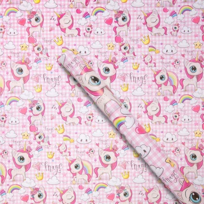 Опаковъчна хартия Еднорог, 150x70 см /Mb/