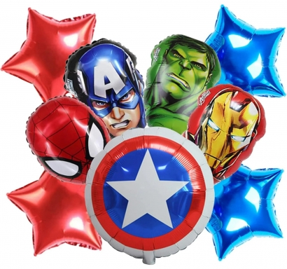 Комплект 9 бр. фолиеви балони Отмъстителите /Ch/