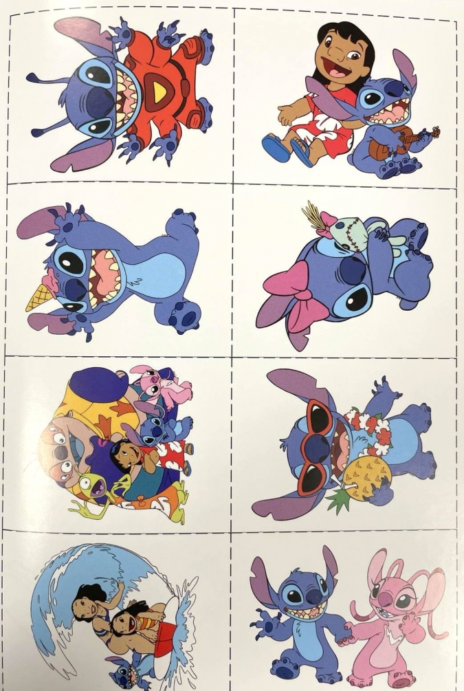 Книжка за оцветяване с включени стикери Стич /St/