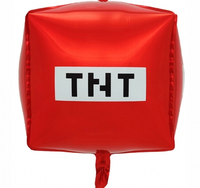 Фолиев 4D балон Майнкрафт TNT /Pe/