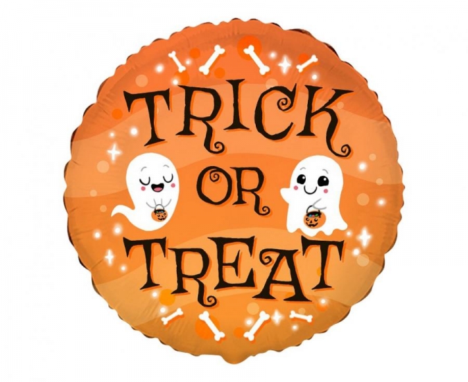 Фолиев балон Trick or Treat, Хелоуин, 48 см /Gd/