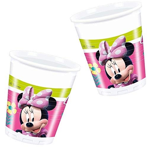 Пластмасова парти чашка Мини Маус 200 мл, лицензирана Дисни 8 бр пакет