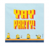 Парти салфетки Миньони/Minions, 33х33см 20бр. /Pd/