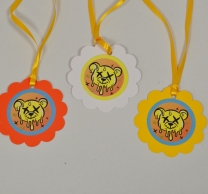 Персонализиран парти медальон Лава Беър, 5бр. пакет