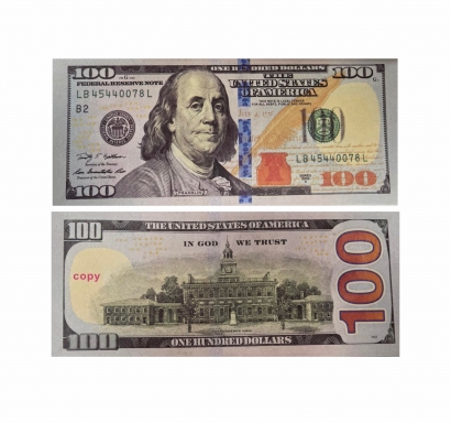 Долари пачка - фалшиви пари/реквизит, копюр 100 /Gx/