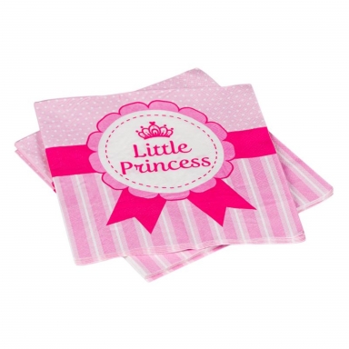 Парти салфетки Бебе Момиче / Little Princess, 12 бр в пакет /mb/