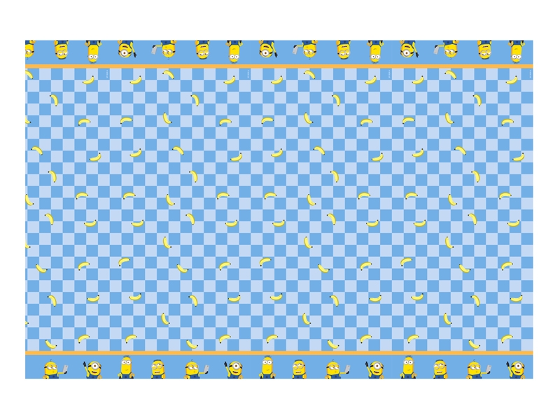 Парти покривка Миньони/Minions, 120х180см /Gd/