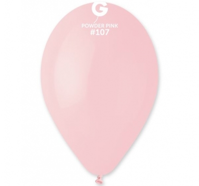 Балон Розова пудра/Powder pink, диаметър 26 см, 10 бр. в пакет Gemar G90 107 /Uk/