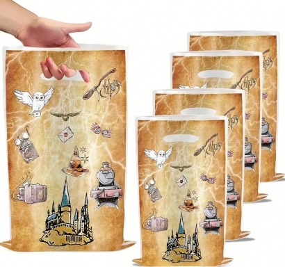 Подаръчни торбички, пликове за сладки Хари Потър,16х25см, 20 бр. в опаковка /Tm/