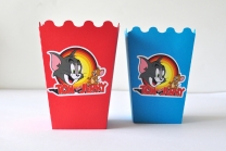 Тематична кутийка за пуканки Том и Джери, 3 бр. в опаковка