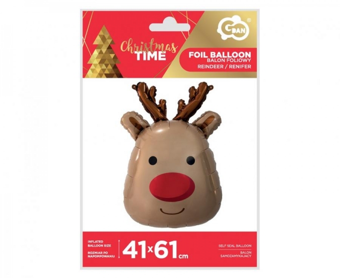Фолиев балон Елен, Коледа 61см /Gd/