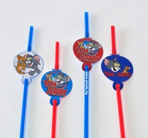 Парти сламки с облър Том и Джери, 10 бр. в пакет