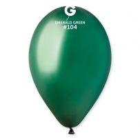 Балон цвят Смарагдово зелен, Emerald, диаметър 30 см, 100 бр. в пакет, Gemar G110 #104 /Uk/
