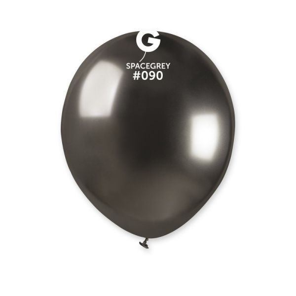 Балон хром сив, диаметър 13 см, 100 бр. в пакет, Gemar AB50 #090 /UK/
