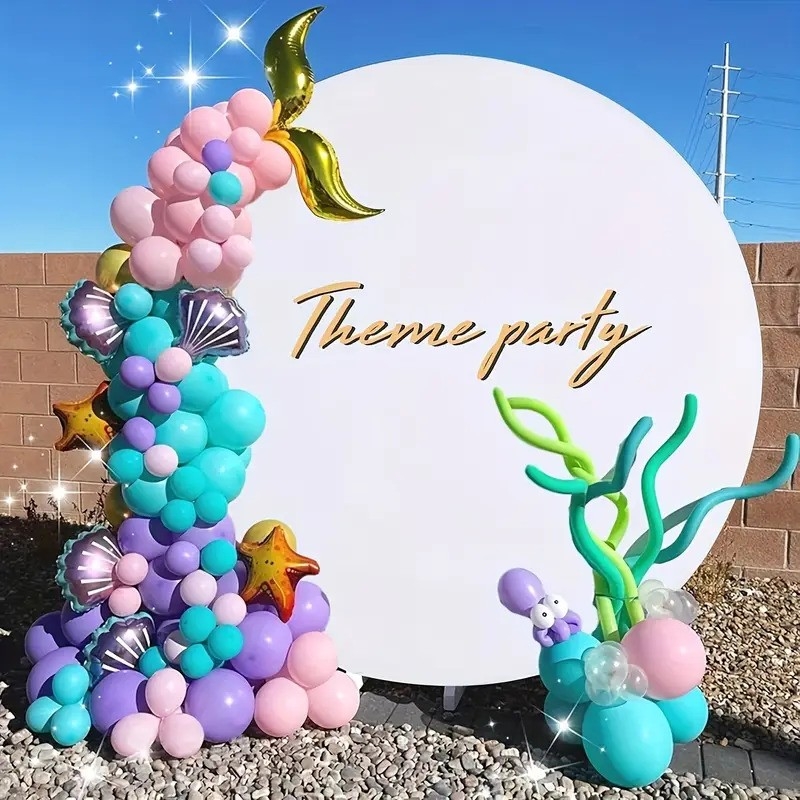 Калъф за стойка за арка, 200см диаметър, бял /Tm/