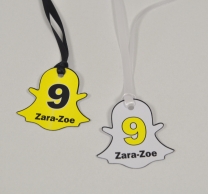 Персонализиран парти медальон Снапчат / Snapchat, 5бр. пакет