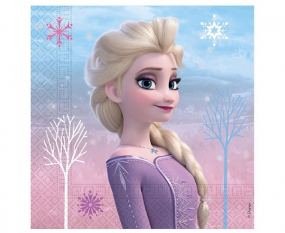 Парти салфетки Елза и Ана Замръзналото Кралство 2 / Frozen 2, 33х33 см, /Gd/
