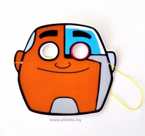 Парти маска Киборг Малките титани, 2 бр. в пакет