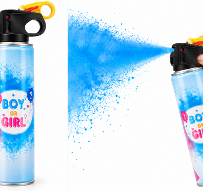 Спрей за разкриване на пола Boy or Girl, цвят син 200гр. /Gx/