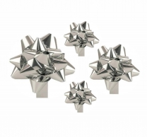 Декоративна панделка за подаръци в цвят сребро гланц /Tr/