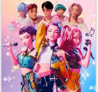 Парти салфетки Кей Поп/K-Pop Hunters, 33х33см 20бр. /Gх/