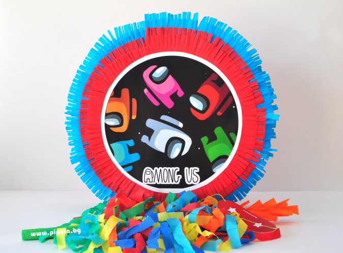 Пинята Амонгъс, две лица 40х40 см