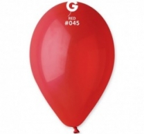 Балон червен пастел, диаметър 26 см, 10 бр. в пакет Gemar G90 #045 /Uk/