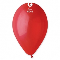 Балон цвят червен диаметър 30 см, 100 бр. в пакет, Gemar G110 #045