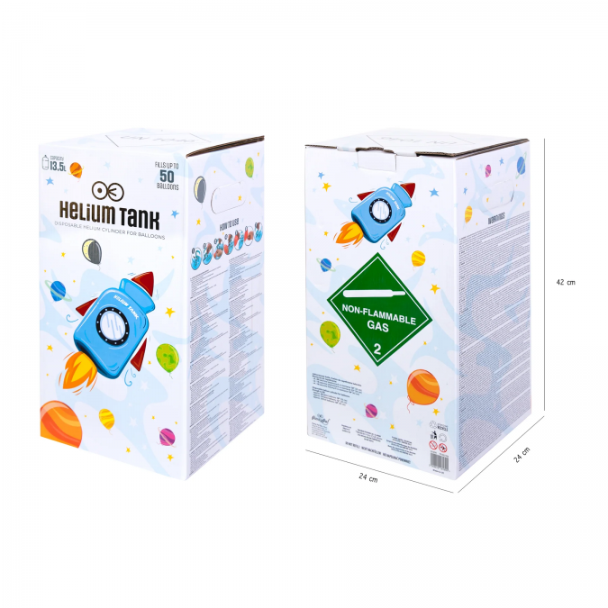 Бутилка с хелий за надуване на до 50 балона /Pp/