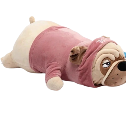 Плюшена играчка Куче Мопс с качулка /Li/